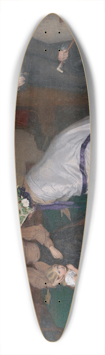 Frederick Walker - Strange Faces 39.3 inch art pintail longboard deck
