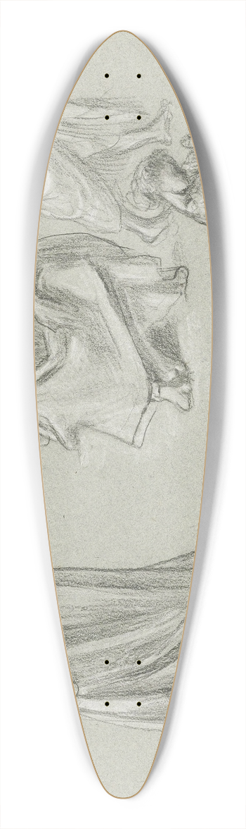 Frederic Leighton - A sheet of figure studies 39.3 inch art pintail longboard deck