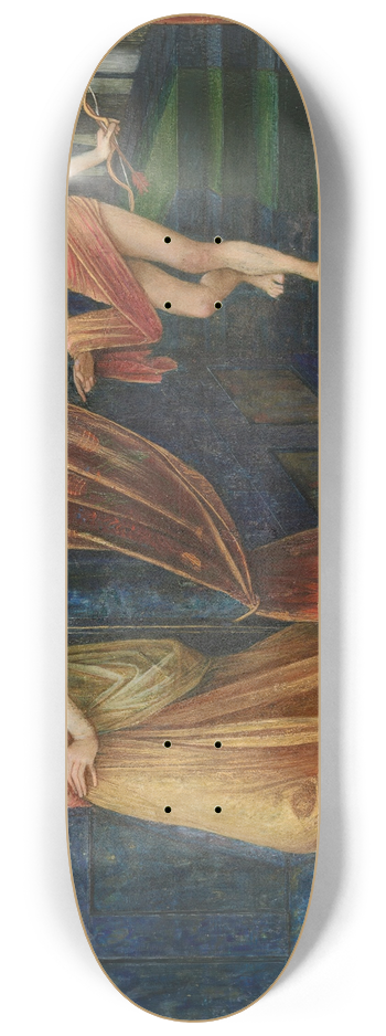 John Roddam Spencer Stanhope - Cupid and Psyche 8.25 inch art skate deck