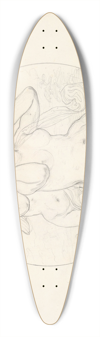 Frederic Leighton - Venus and Cupid 39.3 inch art pintail longboard deck