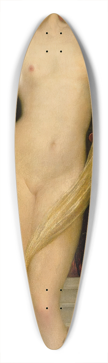 Frederic Leighton - Venus And Cupid 39.3 inch art pintail longboard deck