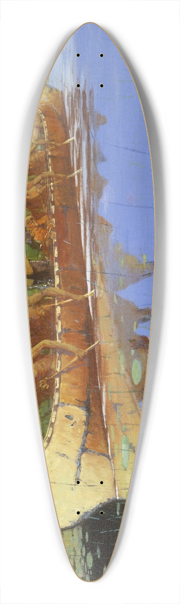 Frederic Remington - Radisson and Groseilliers 39.3 inch art pintail longboard deck