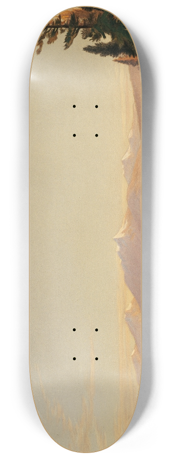 John Ross Key - Lake Tahoe, Looking Southwest 8.25 inch art skate deck