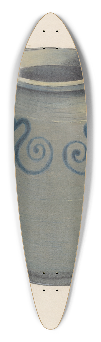 Fred Weiss - Stoneware Crock 39.3 inch art pintail longboard deck
