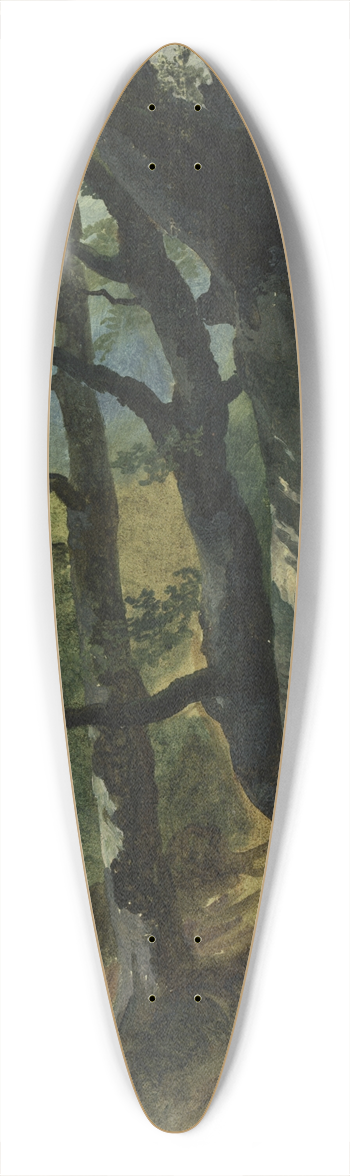 Friedrich August Matthias Gauermann - Waldausschnitt 39.3 inch art pintail longboard deck