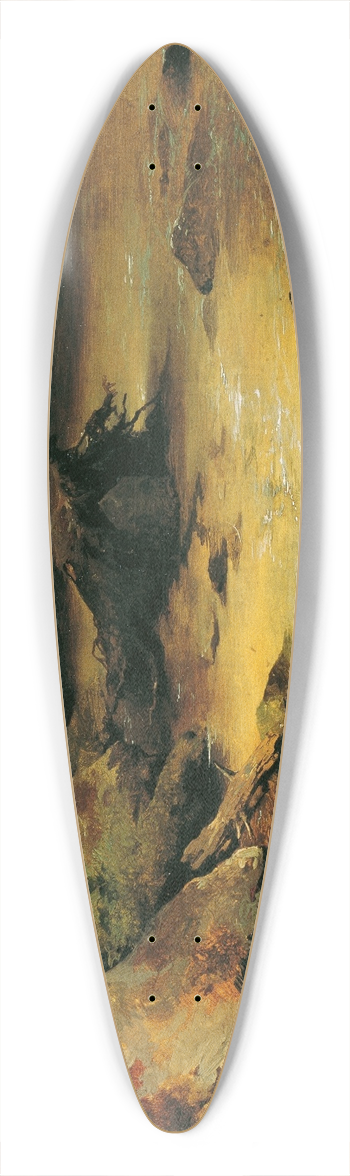 Friedrich August Matthias Gauermann - Wildbach 39.3 inch art pintail longboard deck