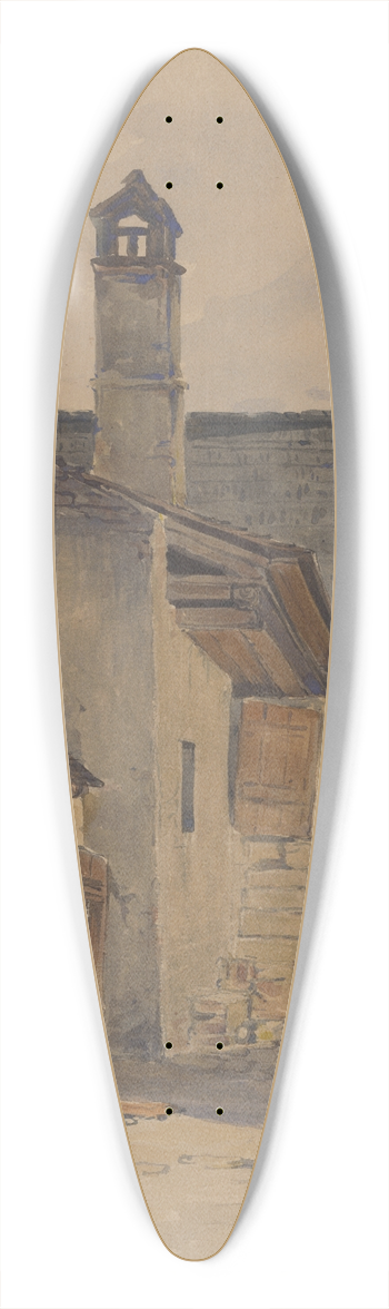 Friedrich Carl von Scheidlin - Old Yard 39.3 inch art pintail longboard deck