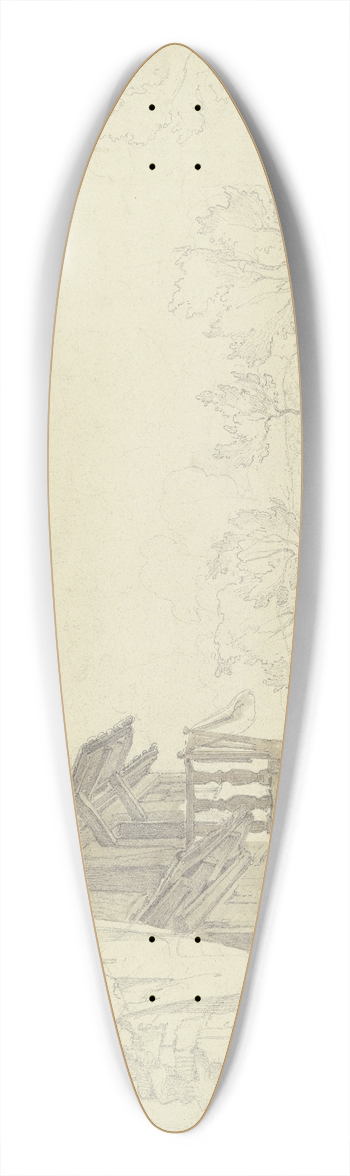 Friedrich Karl Hausmann - In Steinau 39.3 inch art pintail longboard deck