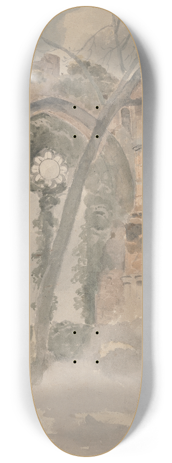 John Samuel Hayward - Netley Abbey, the East Window 8.25 inch art skate deck