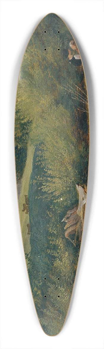 Friedrich Philipp Reinhold - Bachlandschaft 39.3 inch art pintail longboard deck