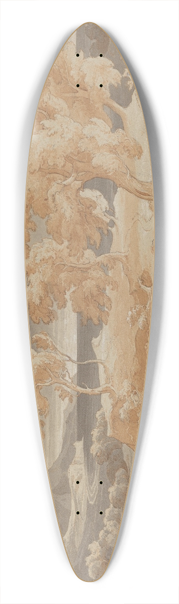 Friedrich Preller the Elder - Italienische Kstenlandschaft mit Gewitter 39.3 inch art pintail longboard deck