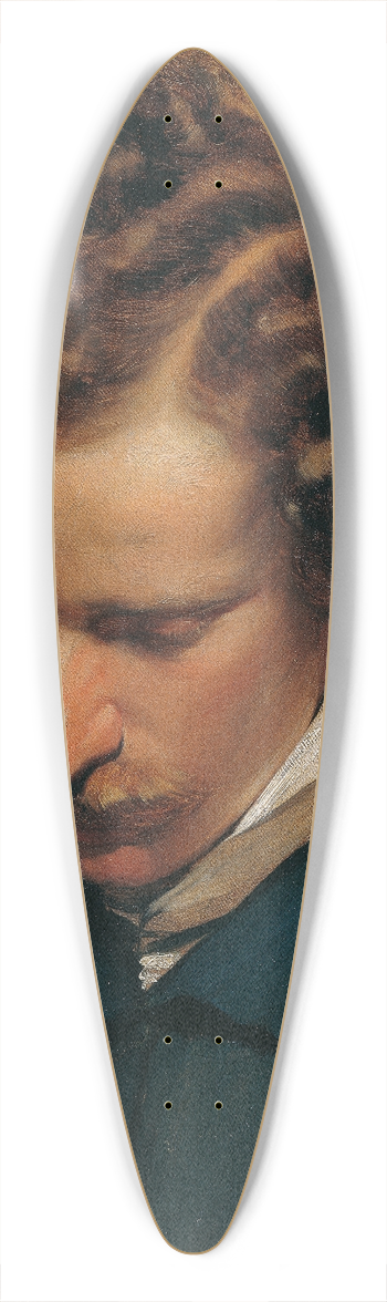 Friedrich von Amerling - The painter Eduard Bendemann 39.3 inch art pintail longboard deck