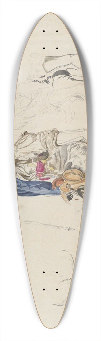 Friedrich von Nerly - Campagniolo romano 39.3 inch art pintail longboard deck