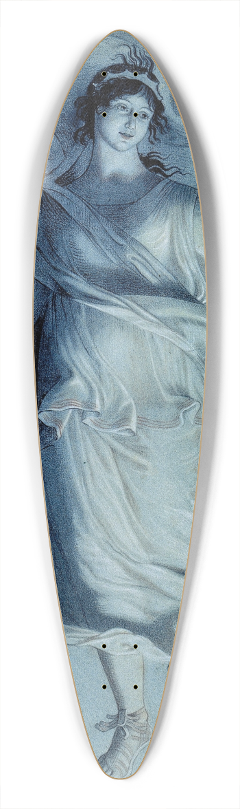 Friedrich Wilhelm Schadow - The Dramatic Muse 39.3 inch art pintail longboard deck