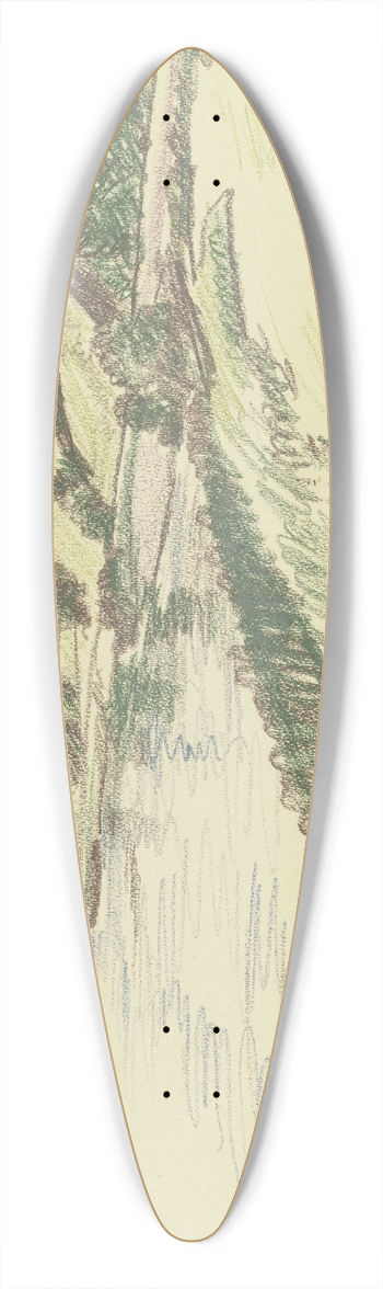 Fried Stern - Gemnden am Main 39.3 inch art pintail longboard deck