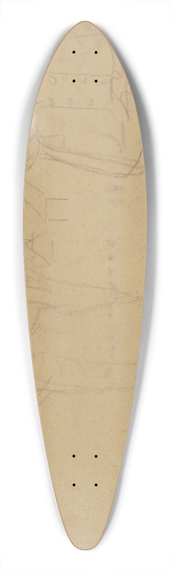 Fritz Boehle - Busts 39.3 inch art pintail longboard deck