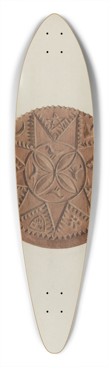 Fritz Boehmer - Zoar Buttermold 39.3 inch art pintail longboard deck