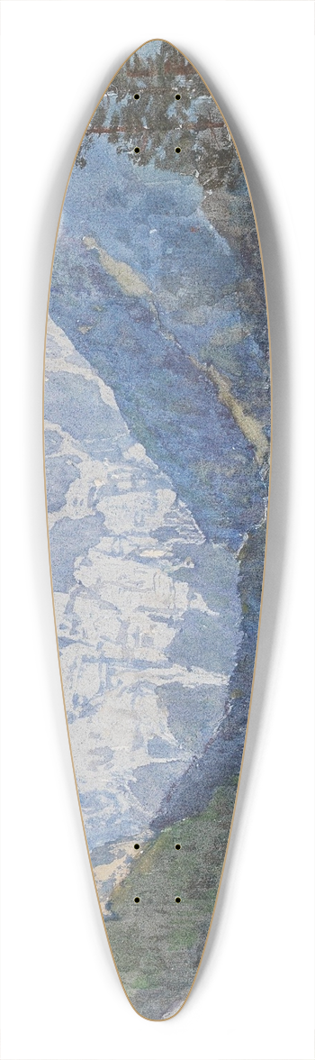 Fritz Lach - Leopoldsteiner-See 39.3 inch art pintail longboard deck