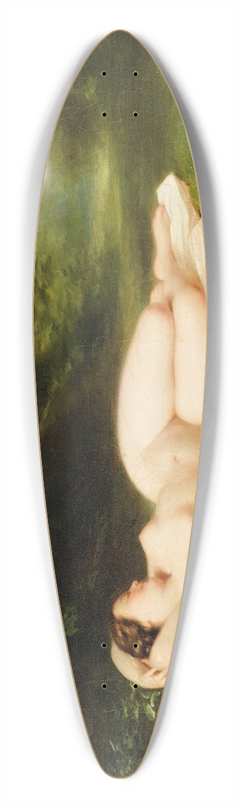 Fritz Zuber-Bhler - Bather Asleep 39.3 inch art pintail longboard deck