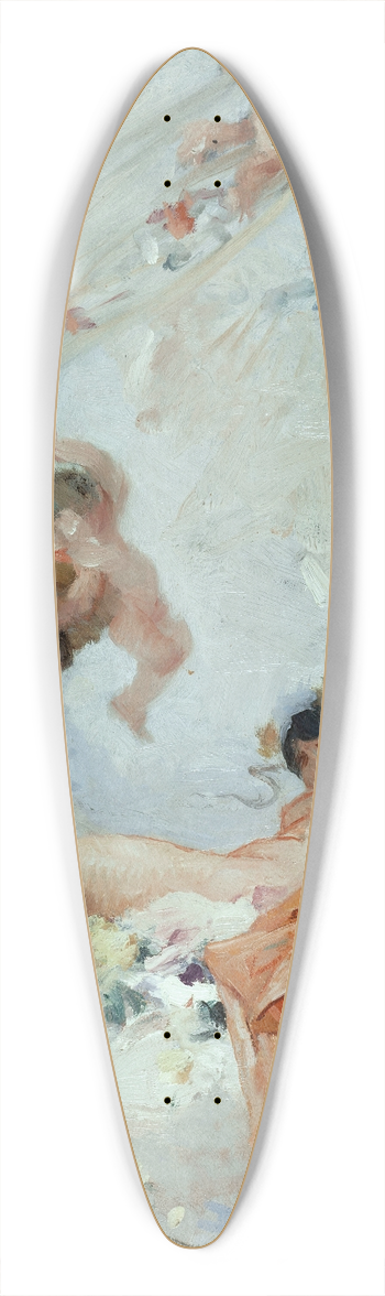 Gabriel Ferrier - Les Fleurs 39.3 inch art pintail longboard deck