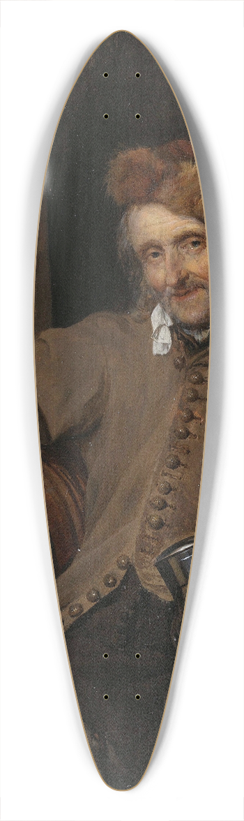 Gabriel Metsu - The Old Drinker 39.3 inch art pintail longboard deck