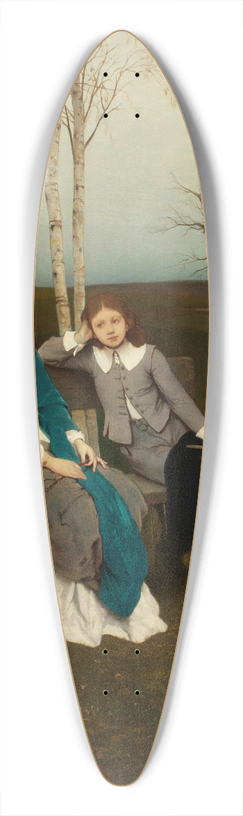 Gabriel von Max - Adagio 39.3 inch art pintail longboard deck