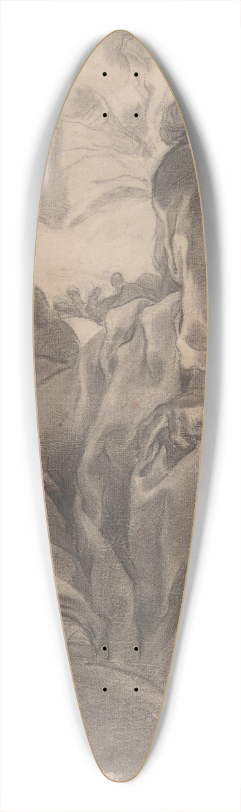 Gaetano Gandolfi - Seated Prophet 39.3 inch art pintail longboard deck