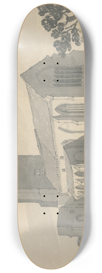 John Sell Cotman - Ingham Church, Norfolk 8.25 inch art skate deck