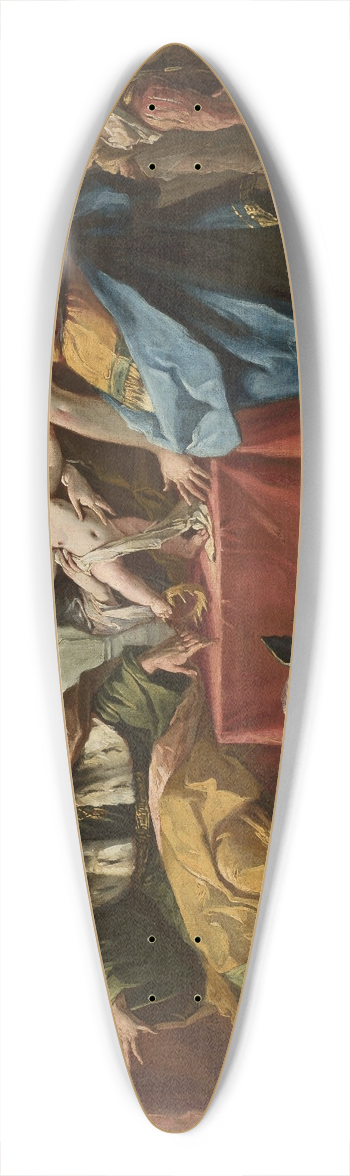 Gaspare Diziani - Moses trampling on the Pharaohs crown 39.3 inch art pintail longboard deck