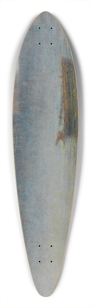 Gaston Prunier - Brouillard sur la Tamise 39.3 inch art pintail longboard deck
