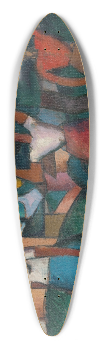 Gejza Schiller - Oberaka 39.3 inch art pintail longboard deck