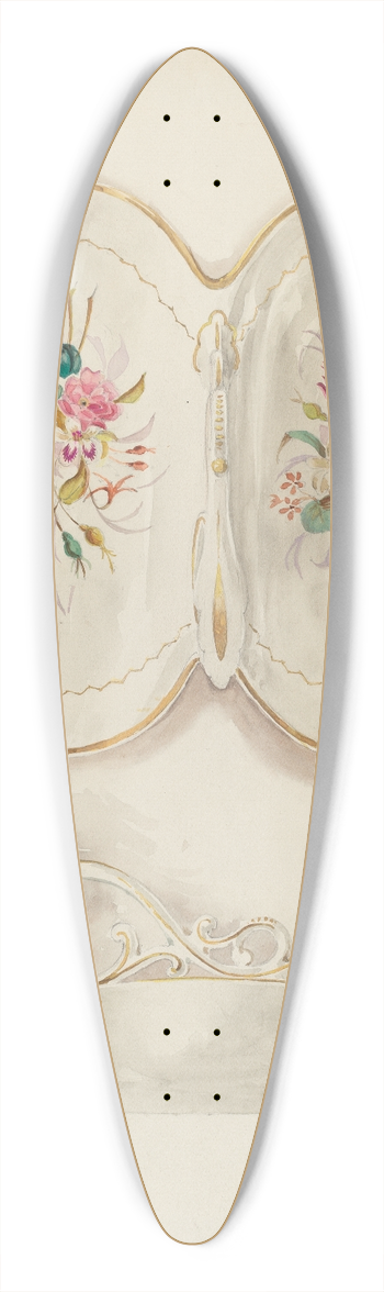 Geoffrey Holt - Bowl 39.3 inch art pintail longboard deck