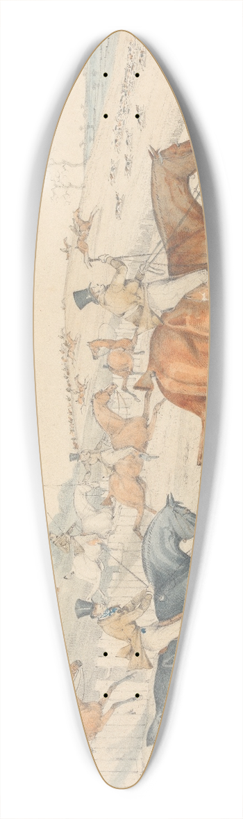 George Alken - Full Cry 39.3 inch art pintail longboard deck