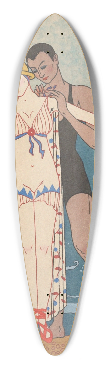 George Barbier - L Ilot 39.3 inch art pintail longboard deck