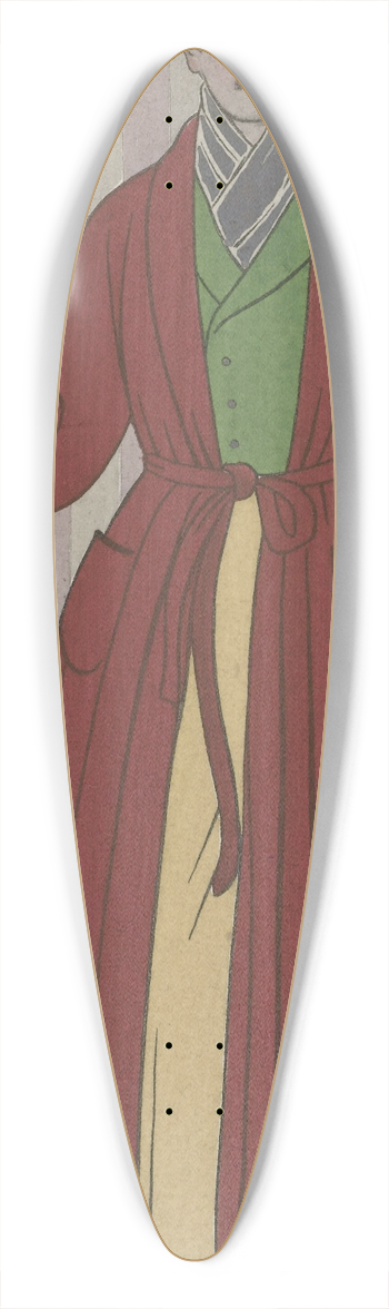George Barbier - Robe de chambre 39.3 inch art pintail longboard deck