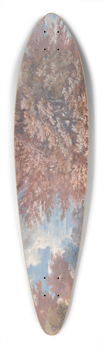 George Barret - View in a Park 39.3 inch art pintail longboard deck