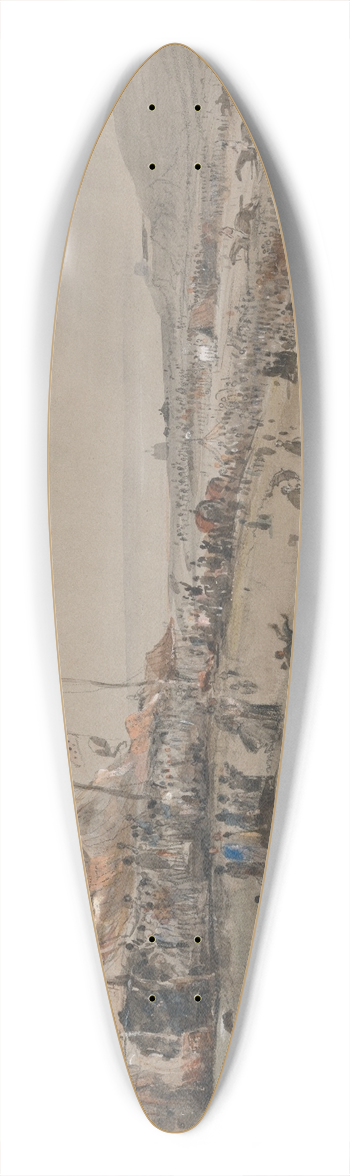 George Bryant Campion - Hastings Races 39.3 inch art pintail longboard deck