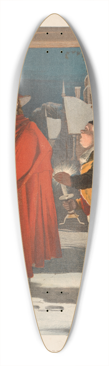 George Cargill Leighton - The Unexpected Guest 39.3 inch art pintail longboard deck