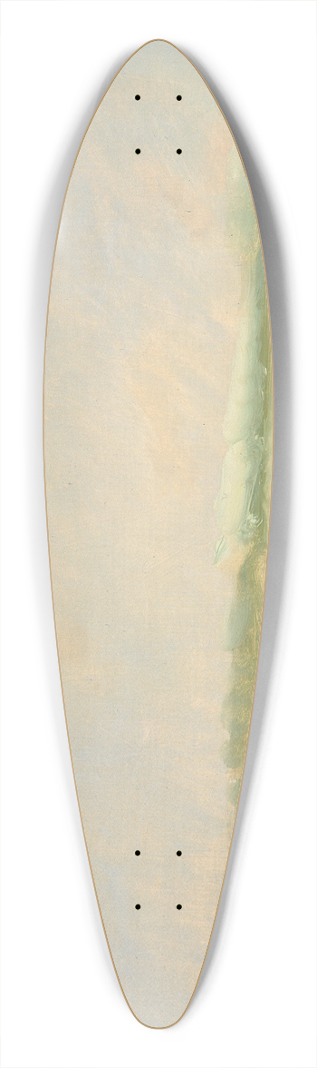 George Catlin - Landscape Background 39.3 inch art pintail longboard deck