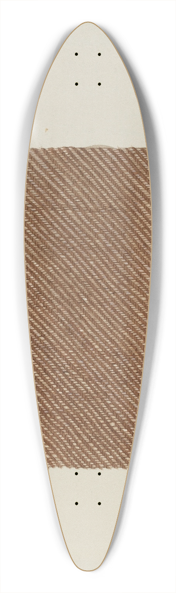 George Constantine - Shaker Textile 39.3 inch art pintail longboard deck