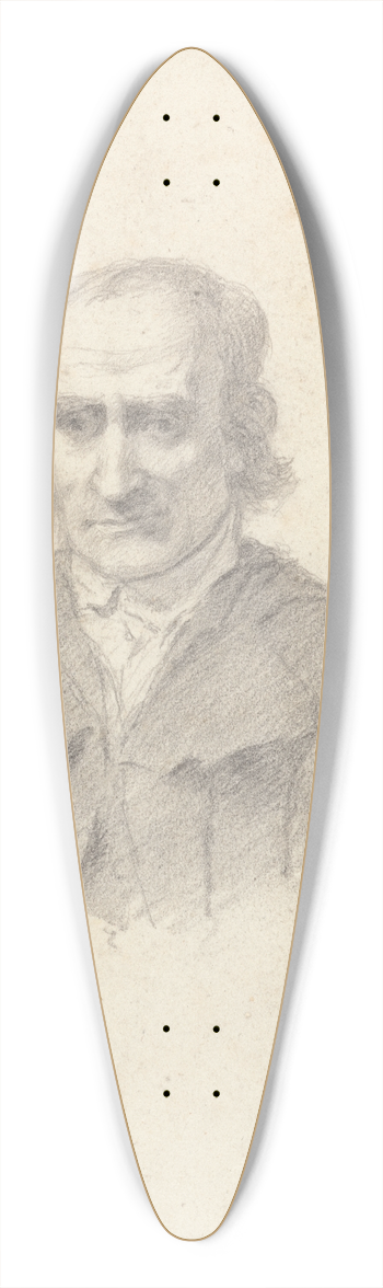 George Dance - Portrait of a Man 39.3 inch art pintail longboard deck