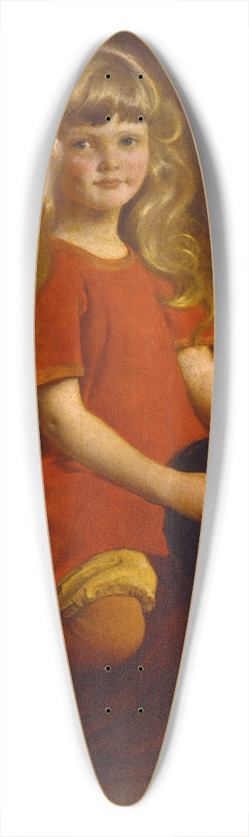 George de Forest Brush - Polly 39.3 inch art pintail longboard deck