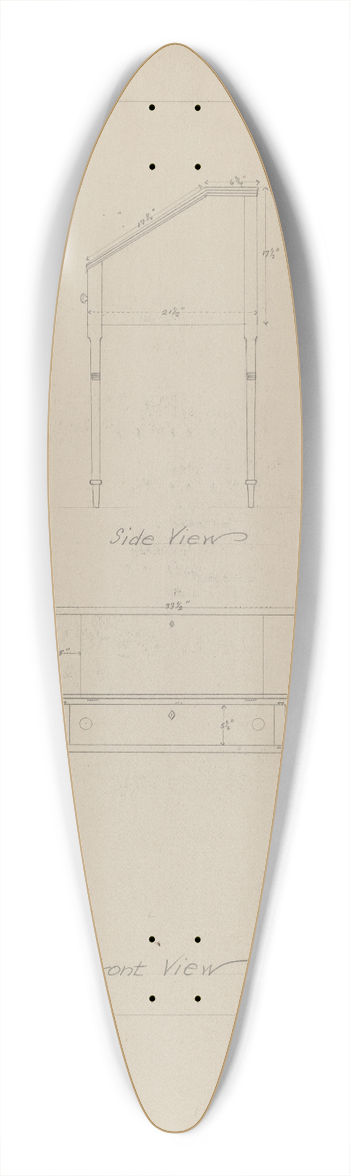 George Fairbanks - Desk 39.3 inch art pintail longboard deck