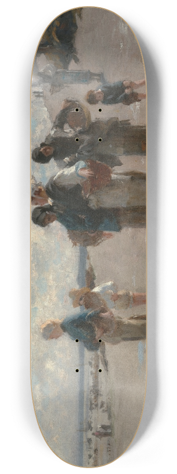 John Singer Sargent - Fishing for Oysters at Cancale 8.25 inch art skate deck