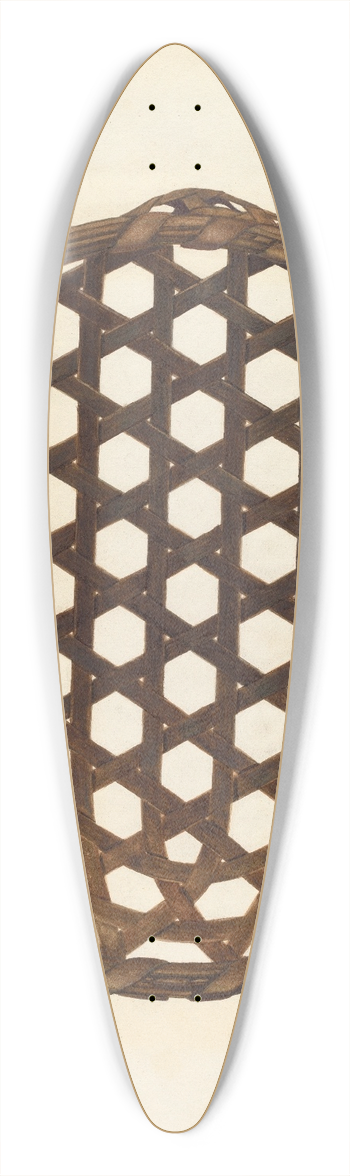 George File - Cheese Basket 39.3 inch art pintail longboard deck