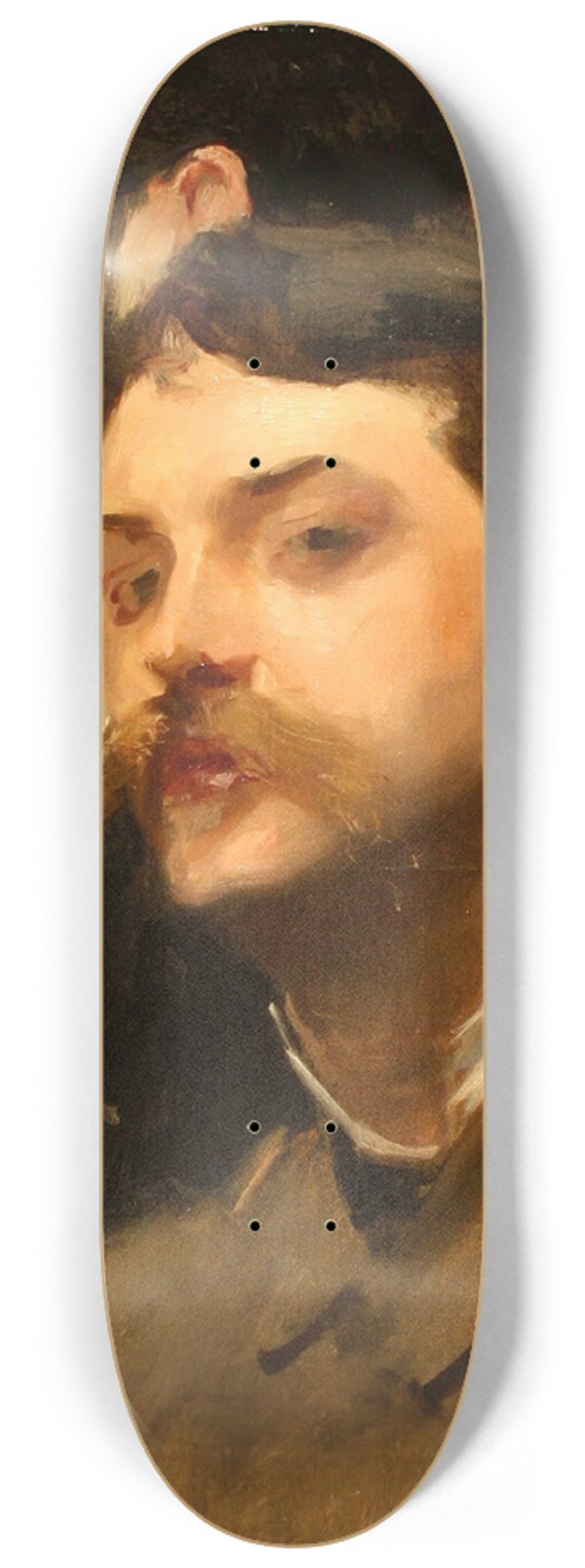 John Singer Sargent - Franois Flameng and Paul Helleu 8.25 inch art skate deck