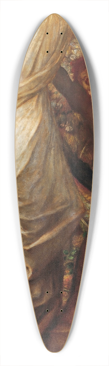 George Frederic Watts - Love and Death 39.3 inch art pintail longboard deck