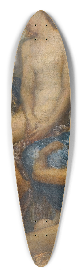 George Frederic Watts - Watching For The Return Of Theseus 39.3 inch art pintail longboard deck