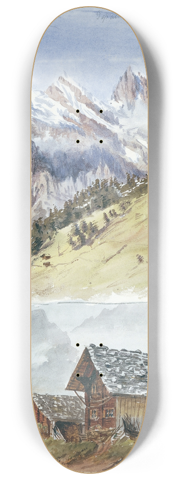 John Singer Sargent - Gspaltenhorn, Mrren 8.25 inch art skate deck