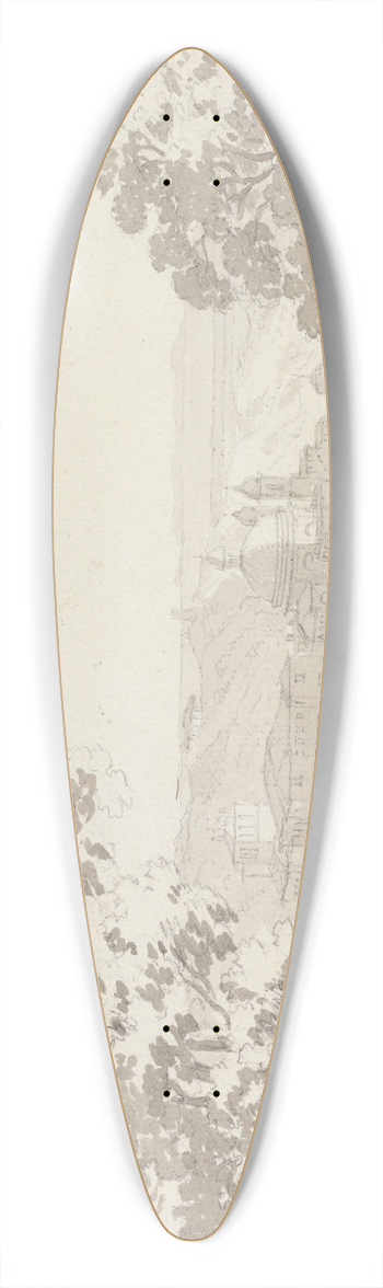 George Howland Beaumont - Larice 39.3 inch art pintail longboard deck